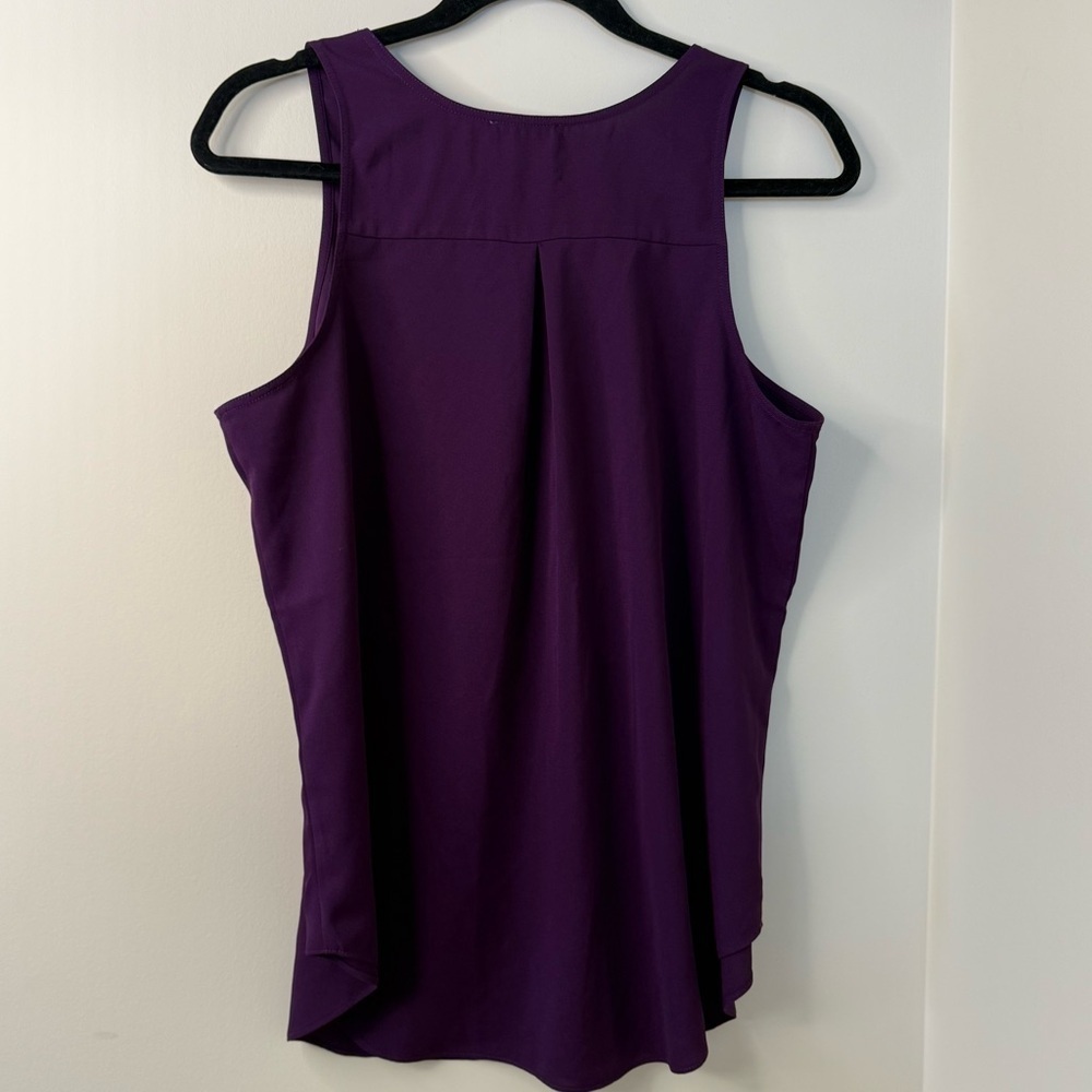 Rickis Sleeveless Blouse – Deep Purple, Size Medium - Picture 2 of 3